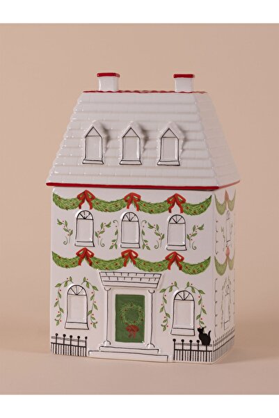 RİVO HOME DECOR Yılbaşı Kurabiye Kavanozu 19x12x30 cm