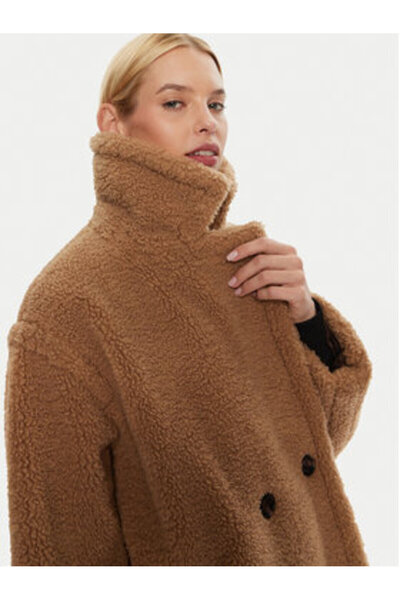 Joop Γυναικείο παλτό από δέρμα προβάτου 10018765 30044229 Μπεζ