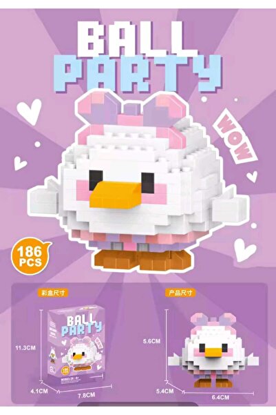 BTİCARET Bricks Ördek Mini Yapı Oyuncak Seti – Eğitici Hayvan Yapı Oyuncağı 1...