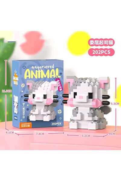 BTİCARET Bricks Kedi Yapı Oyuncak – Eğitici ve Eğlenceli Hayvan Yapı Oyuncağı