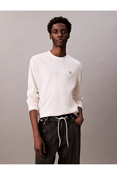 Calvin Klein Men's Waffle Badge Crew T-Shirt