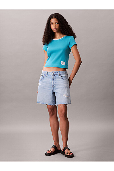 Calvin Klein Women's Woven Label T-Shirt