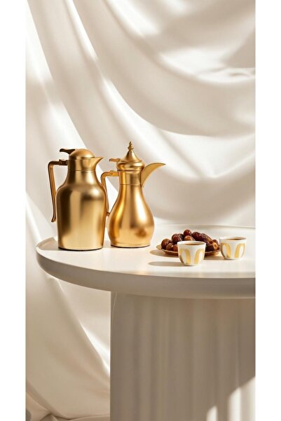 Generic 1 liter/700 ml tea and coffee thermos set