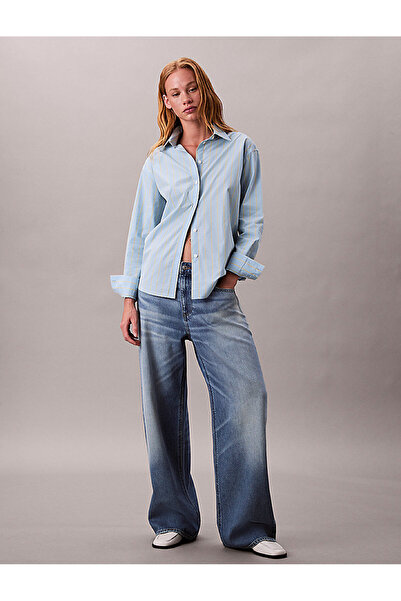 Calvin Klein Women's Stripe Relaxed Shirt