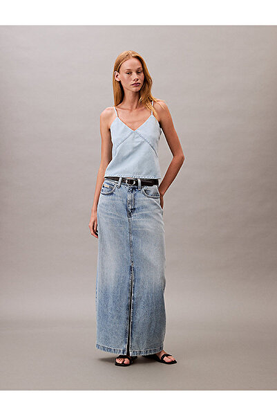 Calvin Klein Women's Denim Maxi Skirt