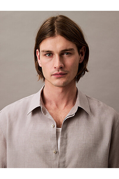 Calvin Klein Men's Linen Easy Shirt