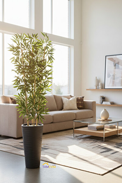 TamEvim Huzur Dokunuşu – Islak Bambu Yapay Ağaç