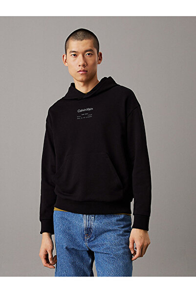 Calvin Klein Men's Raised Editorial Logo Sweatshirt