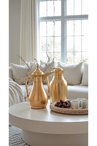 Generic 1 liter/700 ml tea and coffee thermos set