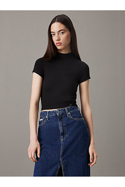 Calvin Klein Women's Warm Texture Rib T-Shirt