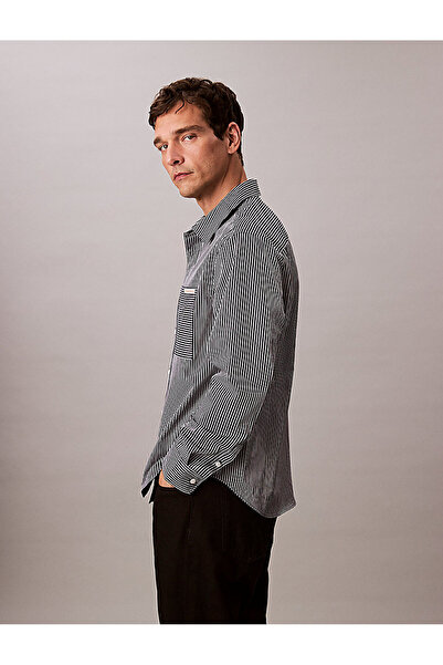 Calvin Klein Men's Cotton Satin Shirt