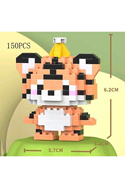 BTİCARET Bricks Kaplan Yapı Oyuncak – Eğitici ve Eğlenceli Hayvan Yapı Oyuncağı