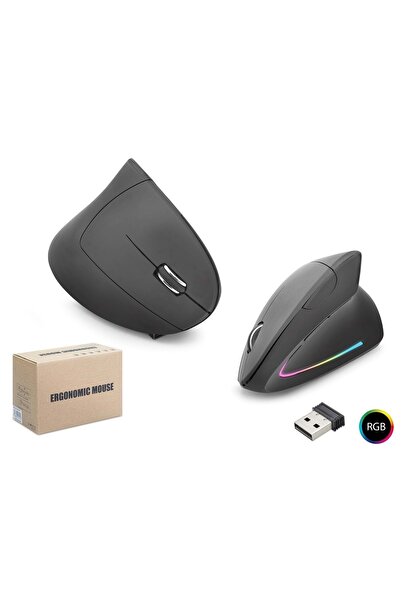 Genel Markalar ND1211 Dual Mode Ergonomik Dikey Gaming Mouse 1600 DPI Sessiz ...