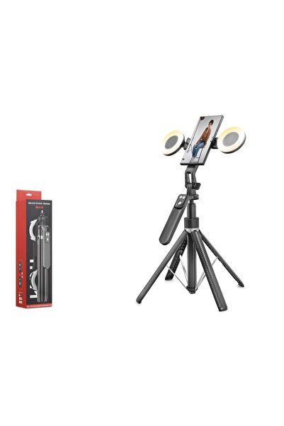 NODAR ND1032 Telefon Tripodu ve Selfie Çubuğu Seti Bluetooth Kumandalı LED 18...