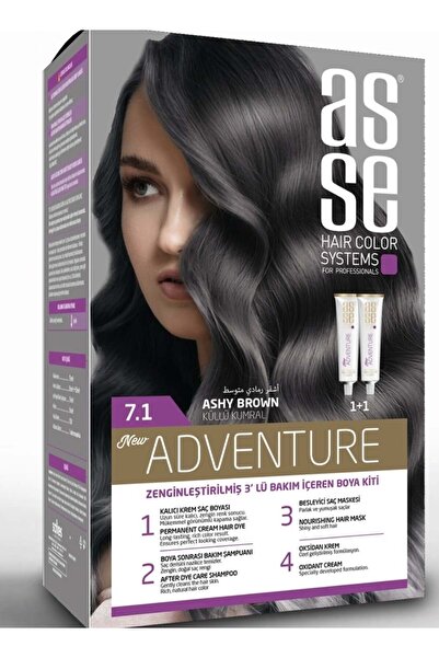 asse صبغة شعر تركي أشقر رمادي متوسط7.1