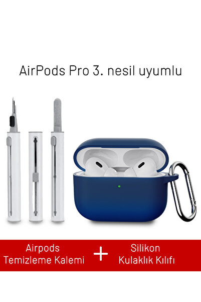 Nezih Case Airpods Pro 3. Nesil Uyumlu Dayanıklı Askı Aparatlı Silikon Kılıf ...