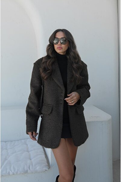 Havoş Speciální bunda s texturou Bitter Brown Marcel