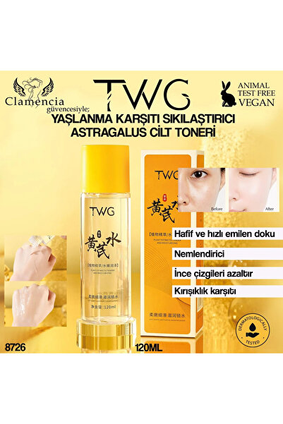 twg Yaşlanma Karşıtı Cilt Sıkılaştırıcı Astralagus Cilt Toneri 120ml