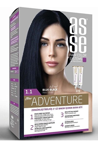 SC صبغة شعر تركي أسود مزرق 1.1