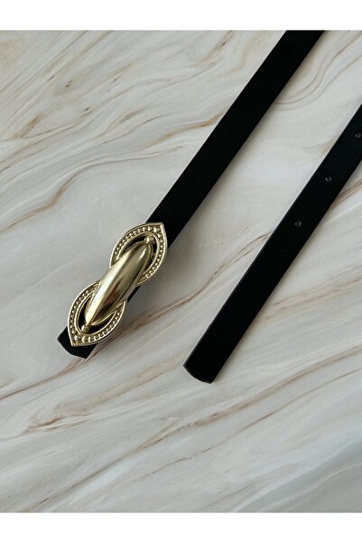 CSR AKSESUAR Cureaua din piele cu catarama aurie