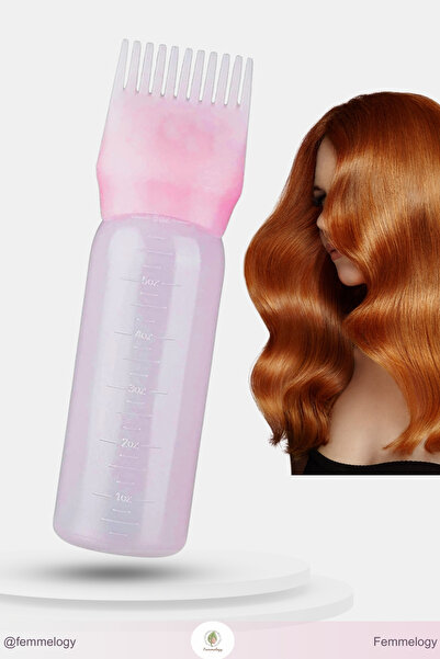 Femmelogy Bočica za farbanje kose sa zubljenim ivicama i mjericom, aplikator ...