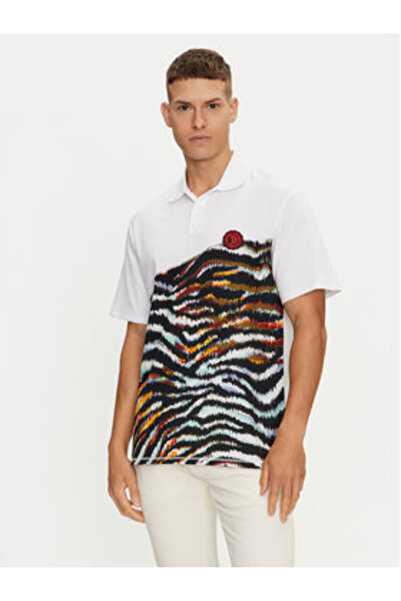 Just Cavalli Ανδρικό Πόλο 76OAG6R1 Λευκό