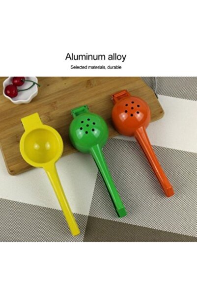 Euro Pink Stainless Steel Ultra Sturdy Lemon Squeezer (Yellow and Green Color)