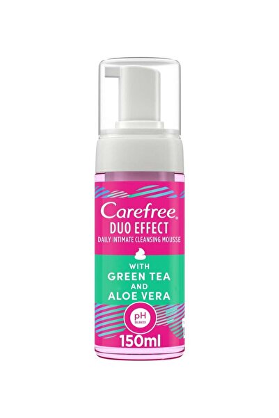 Carefree Daily Intimate Cleansing Mousse Duo Effect With Green Tea And Aloe V...
