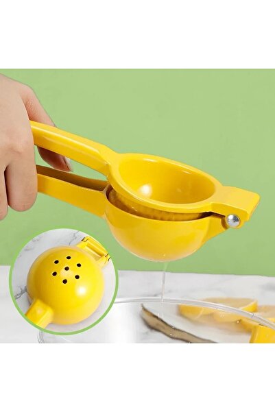 Euro Pink Stainless Steel Ultra Sturdy Lemon Squeezer (Yellow and Green Color)