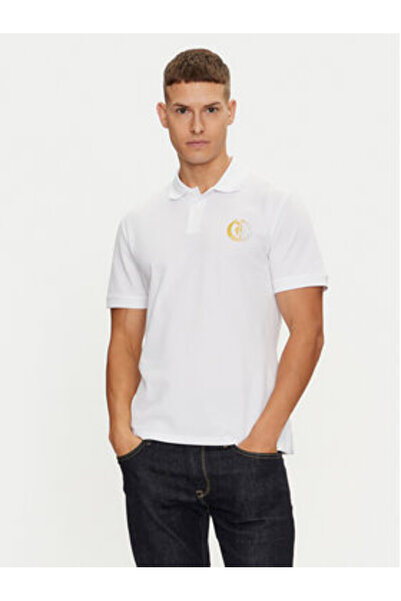 Just Cavalli Ανδρικό Πόλο 76OAGG19 Λευκό