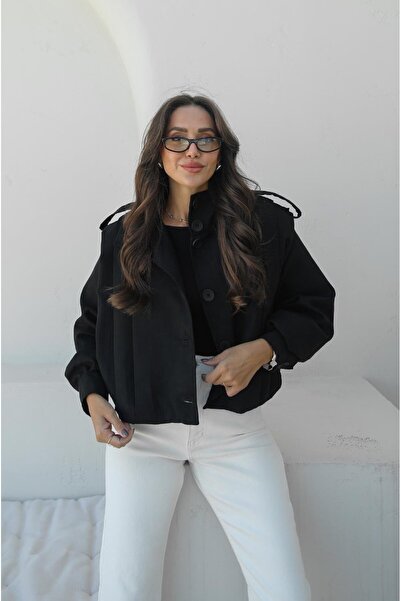 Havoş Μαύρο σουέτ μπουφάν Walter