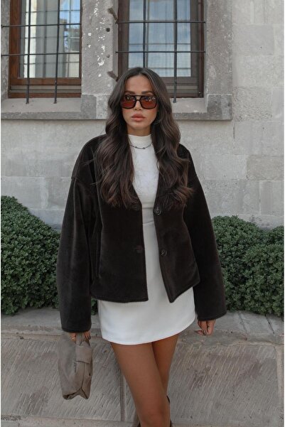 Havoş Bitter Brown Morris Mottled Cashmere Jacket