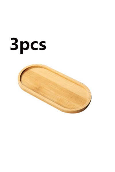 Choice1 oval 18cm 3pcs Japanese Tableware Wooden Plate Beech Oval Tray Mini S...