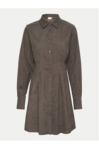 Kaffe Γυναικείο Φόρεμα-Πουκάμισο 10509115 Καφέ