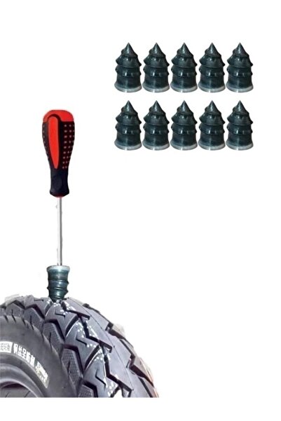 zeixpow Lastik Tamir Aparatları Kauçuk Vidalı Tamir Seti (10 Parça)