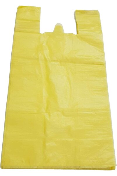 Other أكياس بلاستيكية للتيشيرتات، لون أصفر، مقاس كبير 46×31 سم