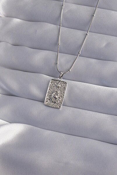 Inure Jewelry 316L سلسلة فولاذية فضية اللون محفورة بالليزر على شكل عين قلادة ...