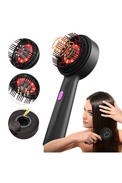 VALA Perie par, Masaj scalp electrica VALA® Women, 3 moduri masaj personalizate, Terapie LED infrarosu,