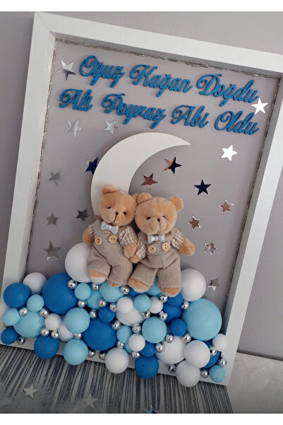 Çemrek Süs Parti Erkek bebek kapı süsü pano kapı süsü