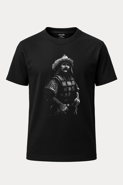 nirvoda Tricou unisex obișnuit cu imprimeu turcesc Oğuz Kağan Destan Mete Han