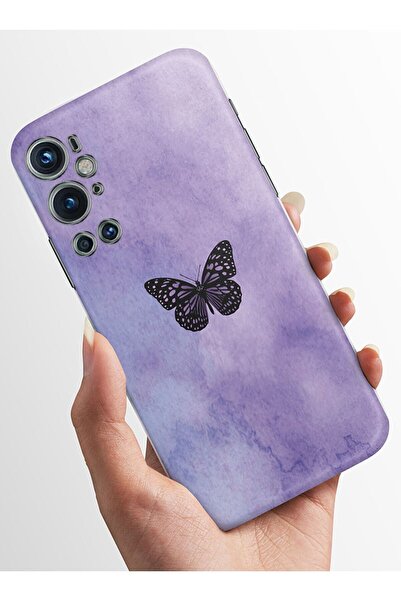 Oneplus One Plus 9 Pro Kılıf Kamera Korumalı Baskılı Silikon Kapak - Kelebek3