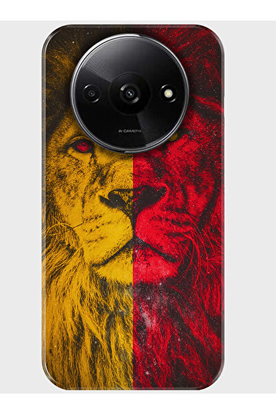 Duadan Xiaomi Redmi A3 4G Kılıf Kamera Korumalı Baskılı Silikon Kapak - aslan2