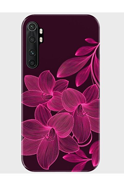 Duadan Xiaomi Mi Note 10 Lite Kılıf Desenli Baskılı Silikon - kırmızıçiçek
