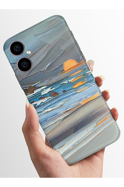 omix X3 Uyumlu Kılıf Kamera Korumalı Baskılı Silikon Kapak - yagliboya