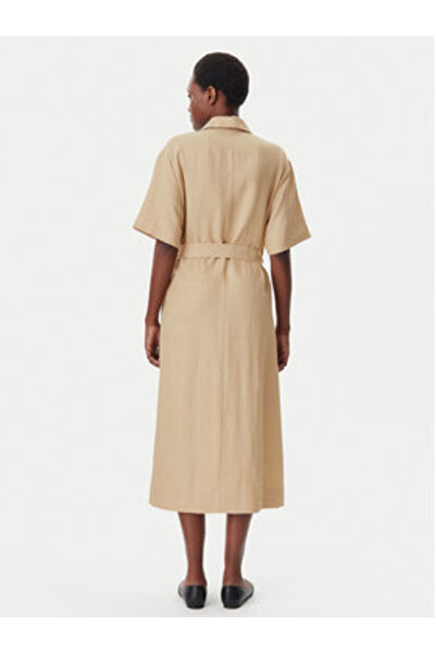 Kaos Γυναικείο Φόρεμα Πουκάμισο RP1CO044 Μπεζ
