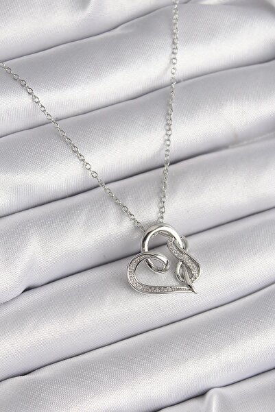 Inure Jewelry 316L الصلب الفضة اللون سلسلة الزركون حجر مفصلة القلب نموذج إنفي...