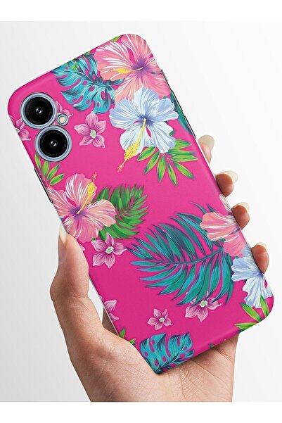 omix X5 Kılıf Kamera Korumalı Baskılı Silikon Kapak - Flower1