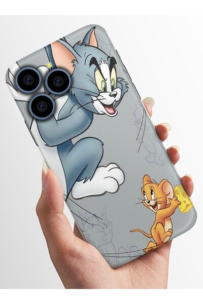 omix X6 Uyumlu Kılıfı HD Kalite Baskılı Parlak Silikon Kapak - tomandjerry