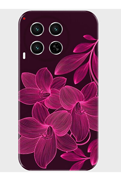 TECNO Camon 30 Kılıf (CL6) Kamera Korumalı Baskılı Silikon Kapak - redflower