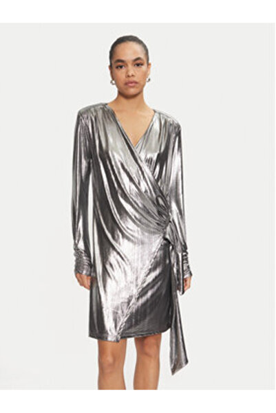 Karen by Simonsen Γυναικείο Φόρεμα Κοκτέιλ 10105117 Ασημί